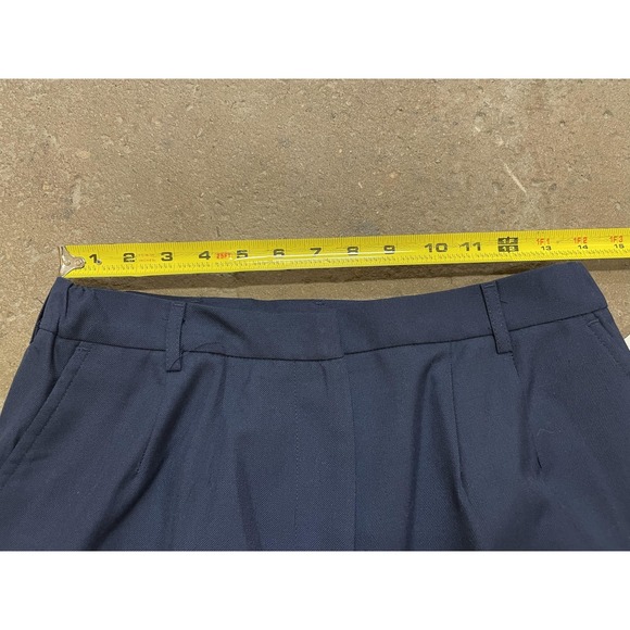 Vintage DSCP Dress Pants Womens 12WR Blue Wool Blend Pleated Uniform 90s - Picture 13 of 16